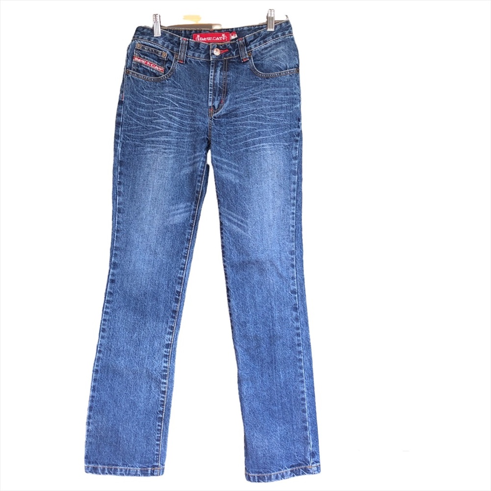 B&W Cat Denim Jeans for women, Size 28 (165/70A)